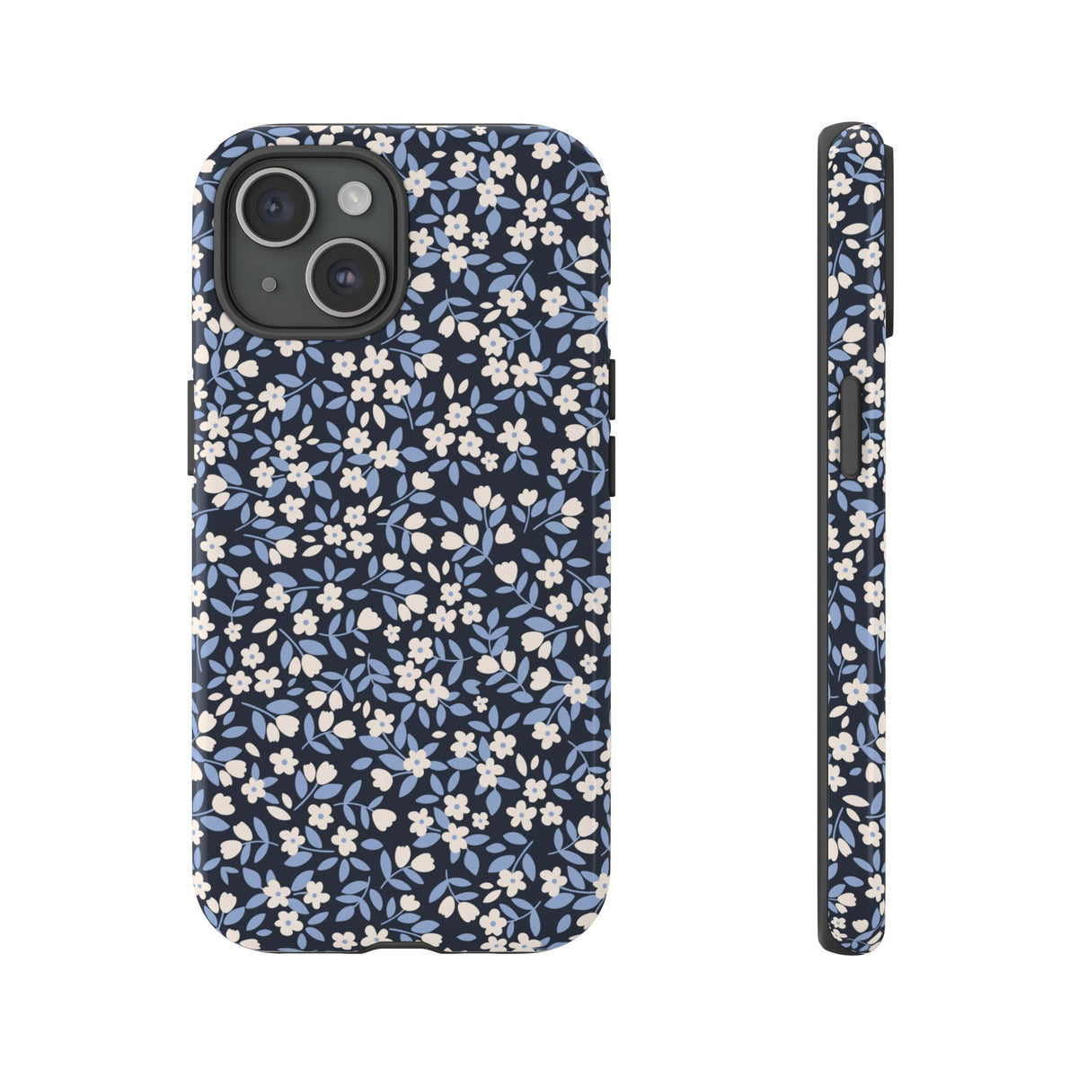 Ditsy Darling | Navy Blue Floral iPhone Case