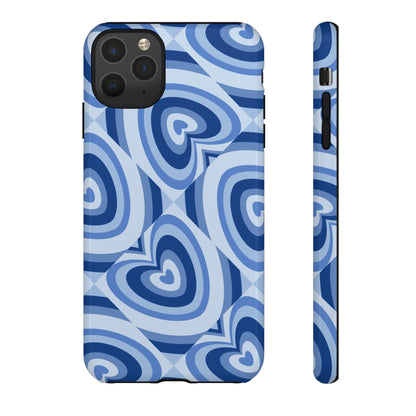 Hearts Squared | Blue Heart Pattern Case