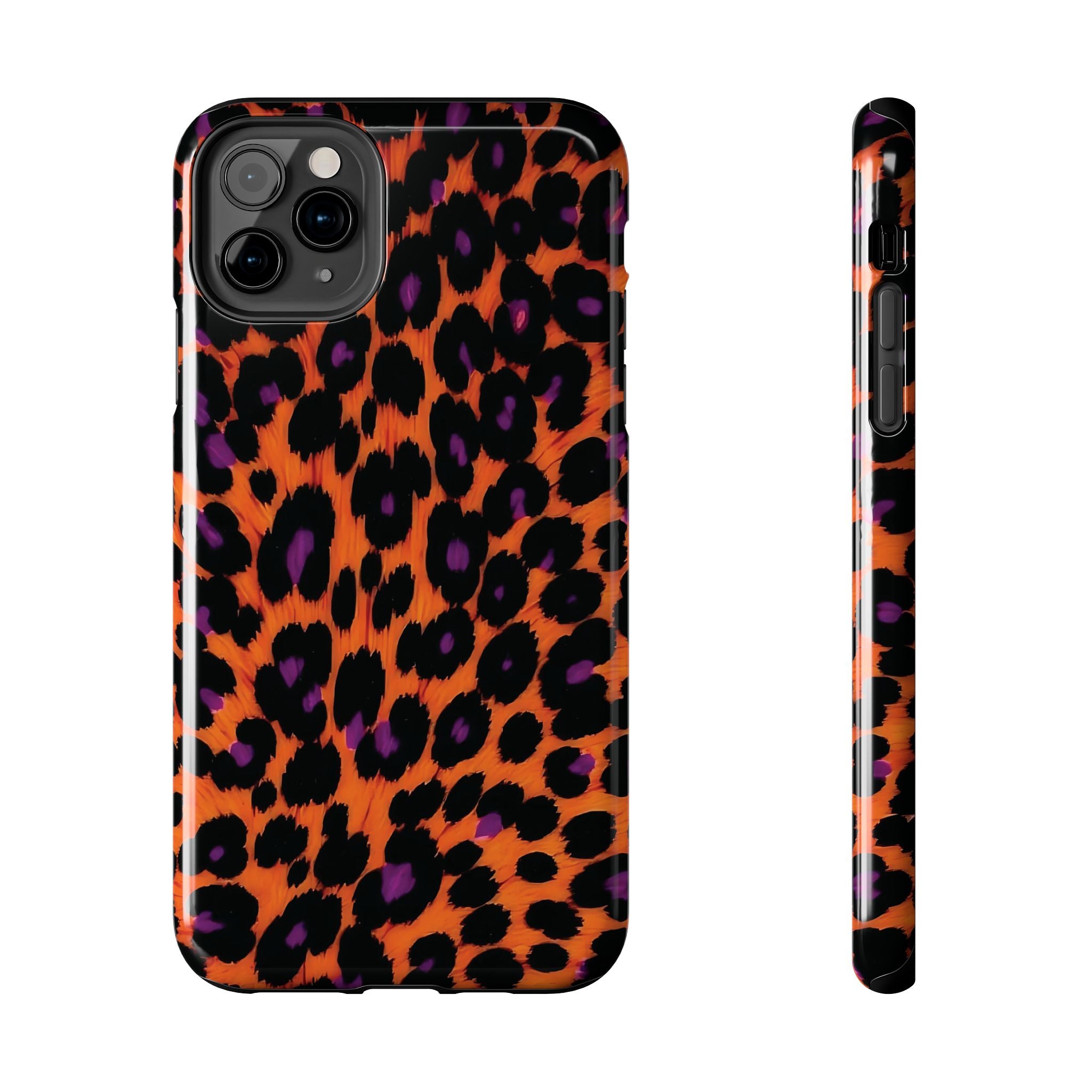 Orange Leopard Animal Print iPhone Case