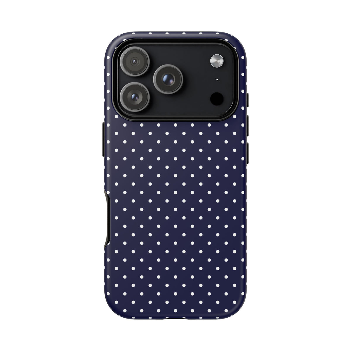 Dotty Chic | Navy Polka Dot iPhone Case