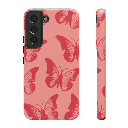 Social Butterfly | Peachy-Pink Butterfly Case