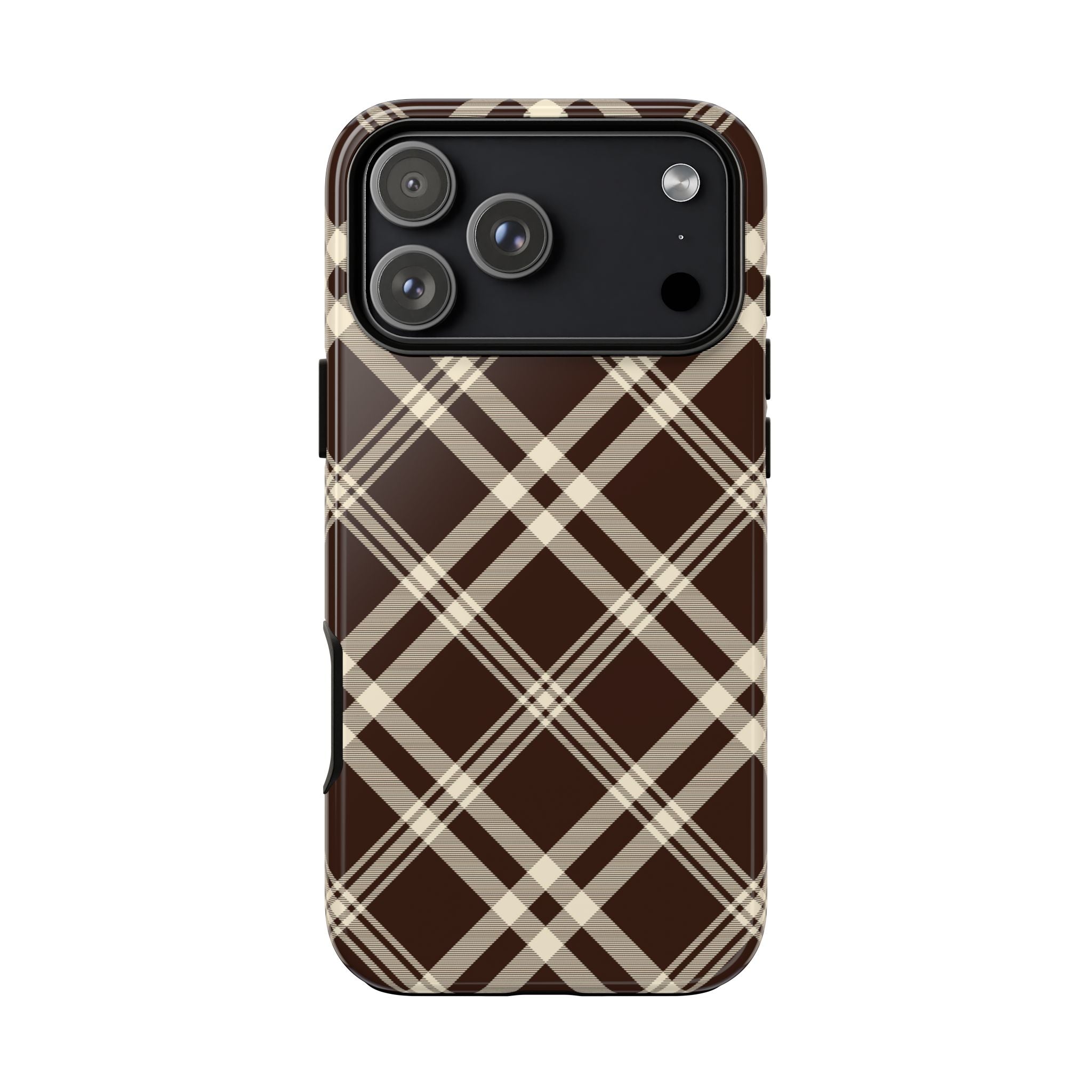 Mocha Plaid | iPhone Case