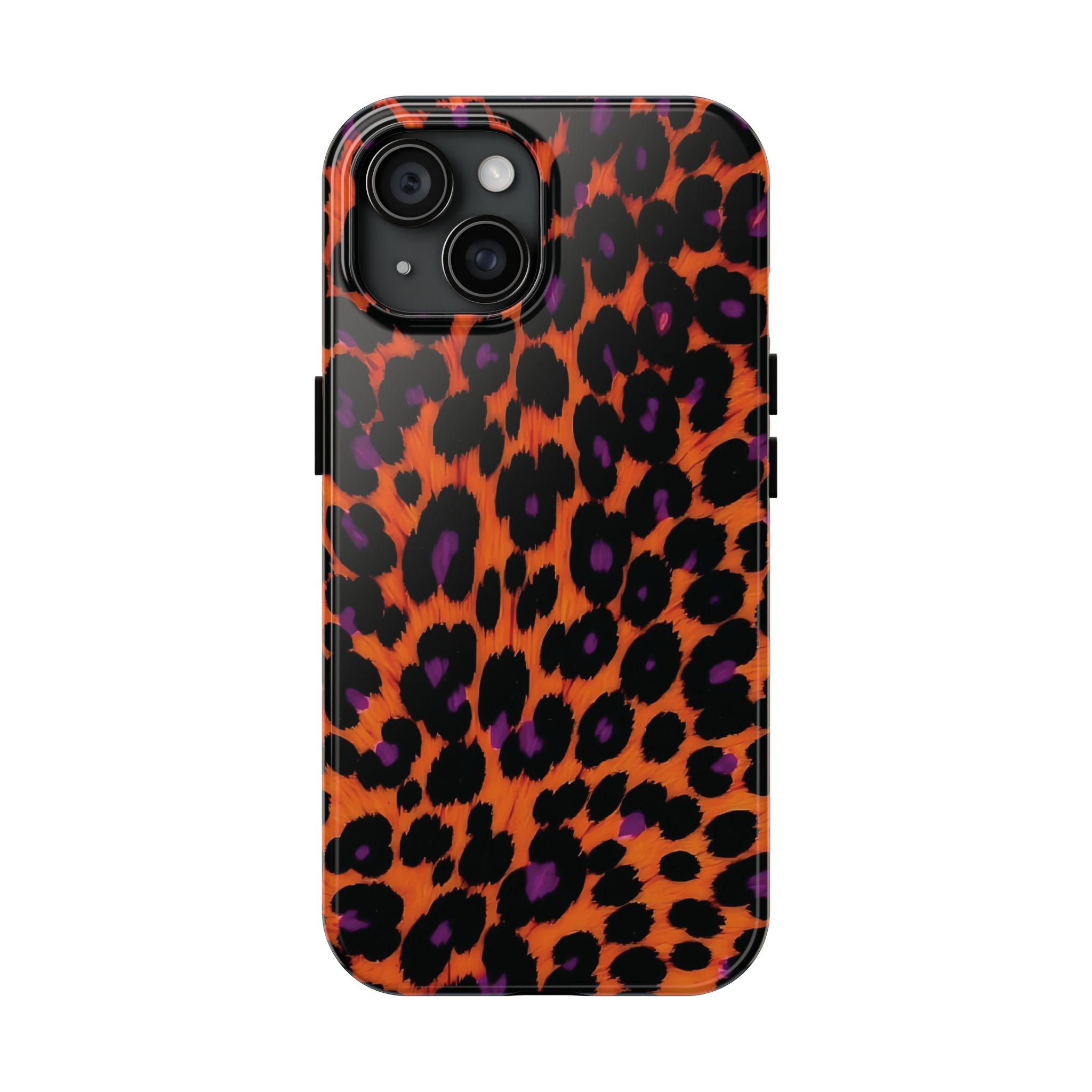 Orange Leopard Animal Print iPhone Case