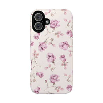 Funda MagSafe con diseño floral y estilo vintage Rose