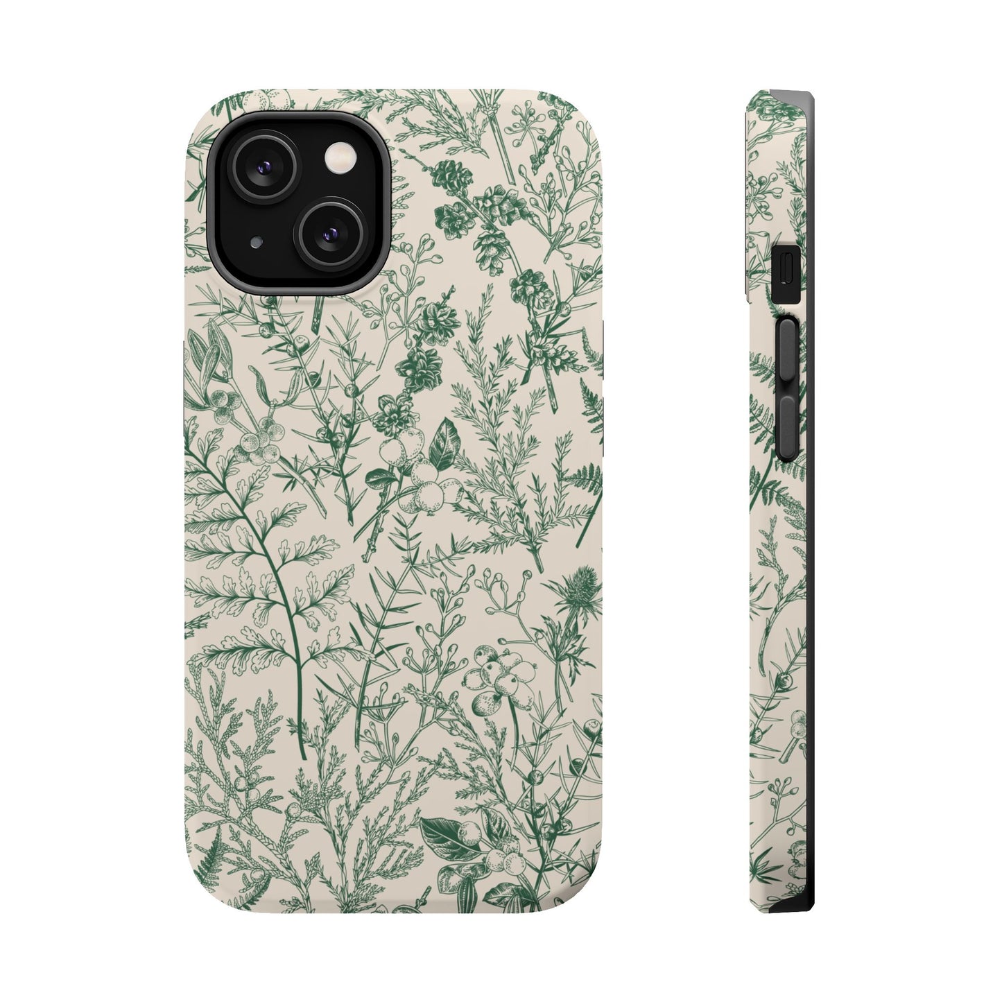 Sage Botanical | Green Floral MagSafe Case