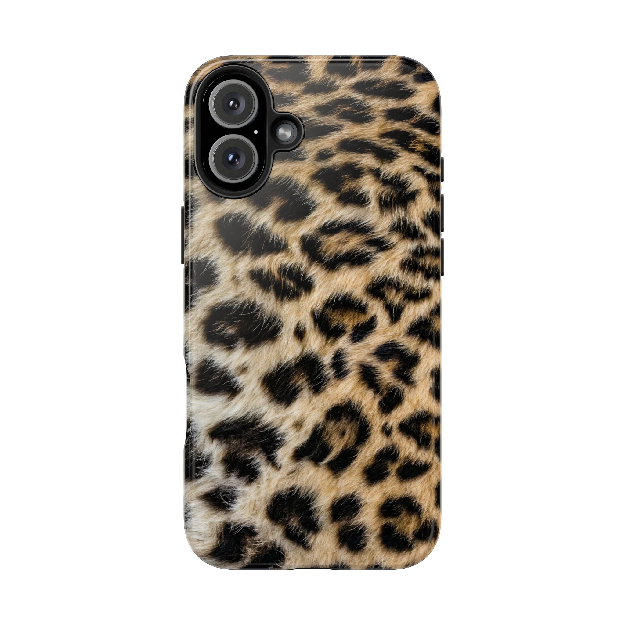 Estuche para iPhone con estampado de leopardo marrón y estilo urbano chic