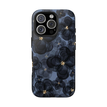 Petal Party | Coque iPhone à motif floral bleu