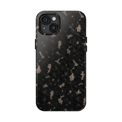 Midnight | Black Lace iPhone Case