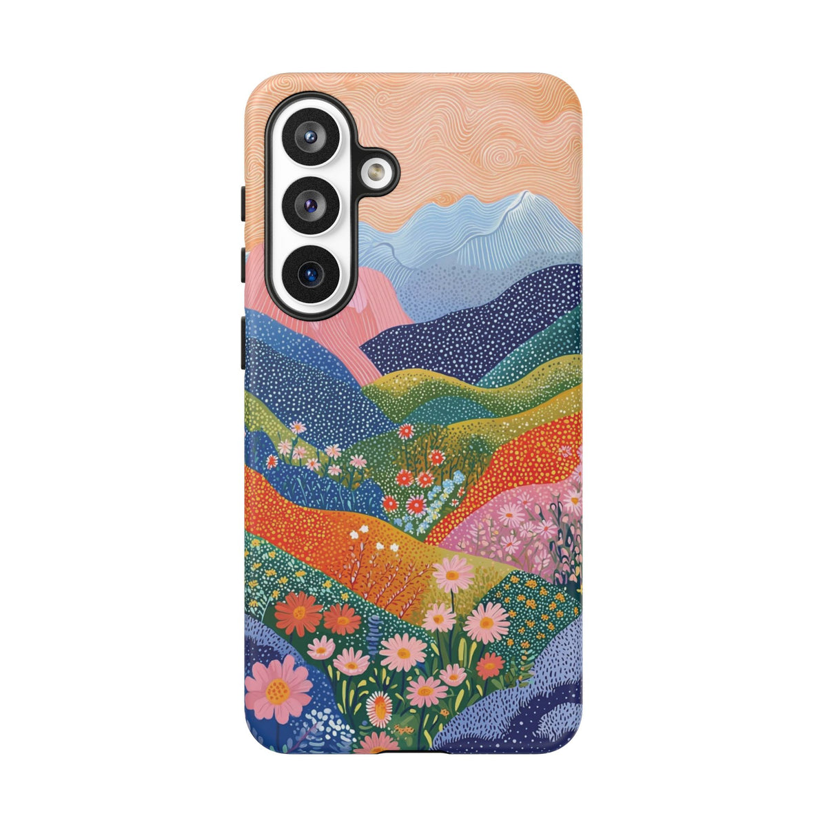 Scenic Route | Colorful Mountain Floral Galaxy Case