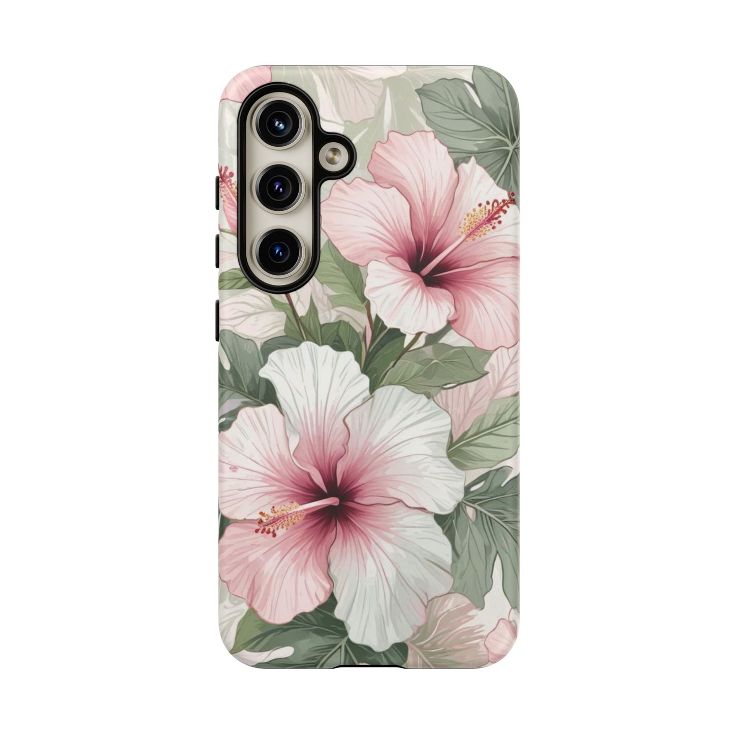 Island Hopping | Green & Pink Tropical Floral Case