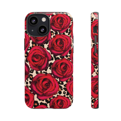 Rose Leopard | Red Floral Case