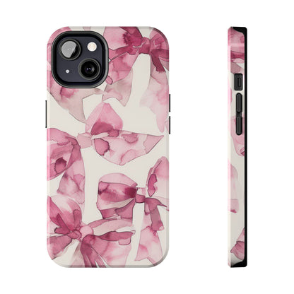 Whimsy | Pink Bows iPhone Case