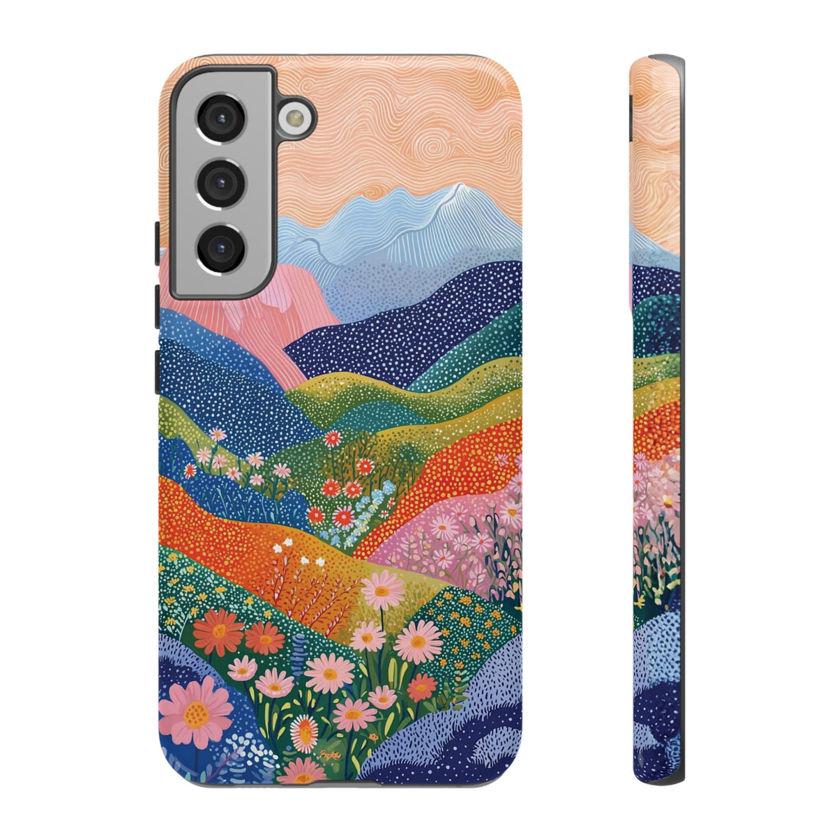 Scenic Route | Colorful Mountain Floral Galaxy Case