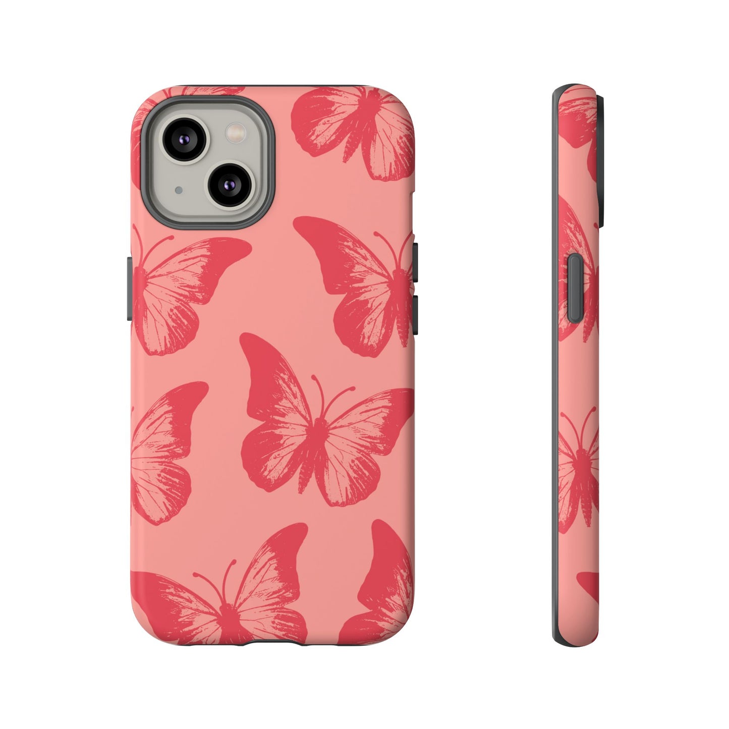 Social Butterfly | Peachy-Pink Butterfly Case