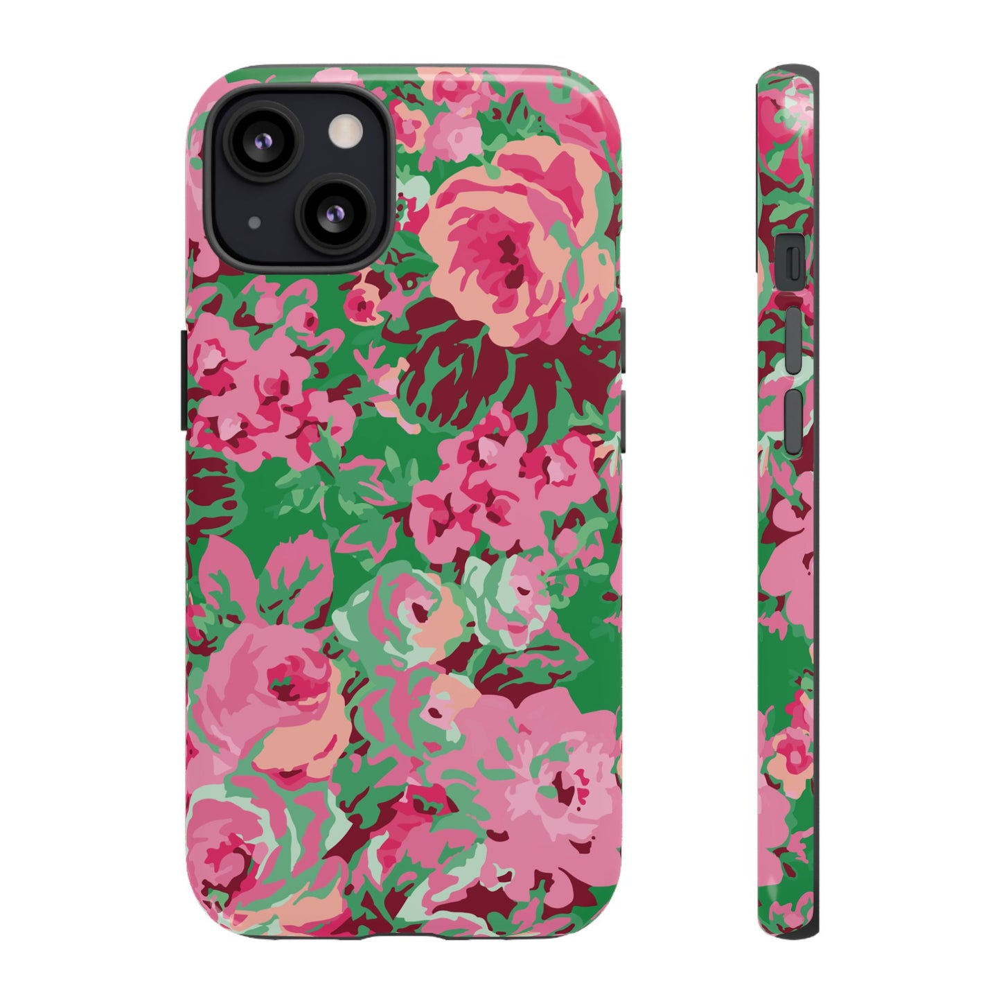 Everything's Rosy | Green Floral iPhone Case