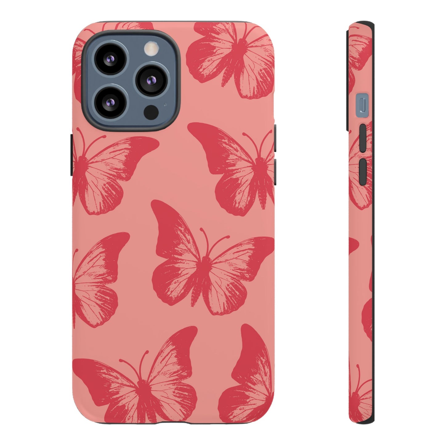 Social Butterfly | Peachy-Pink Butterfly Case