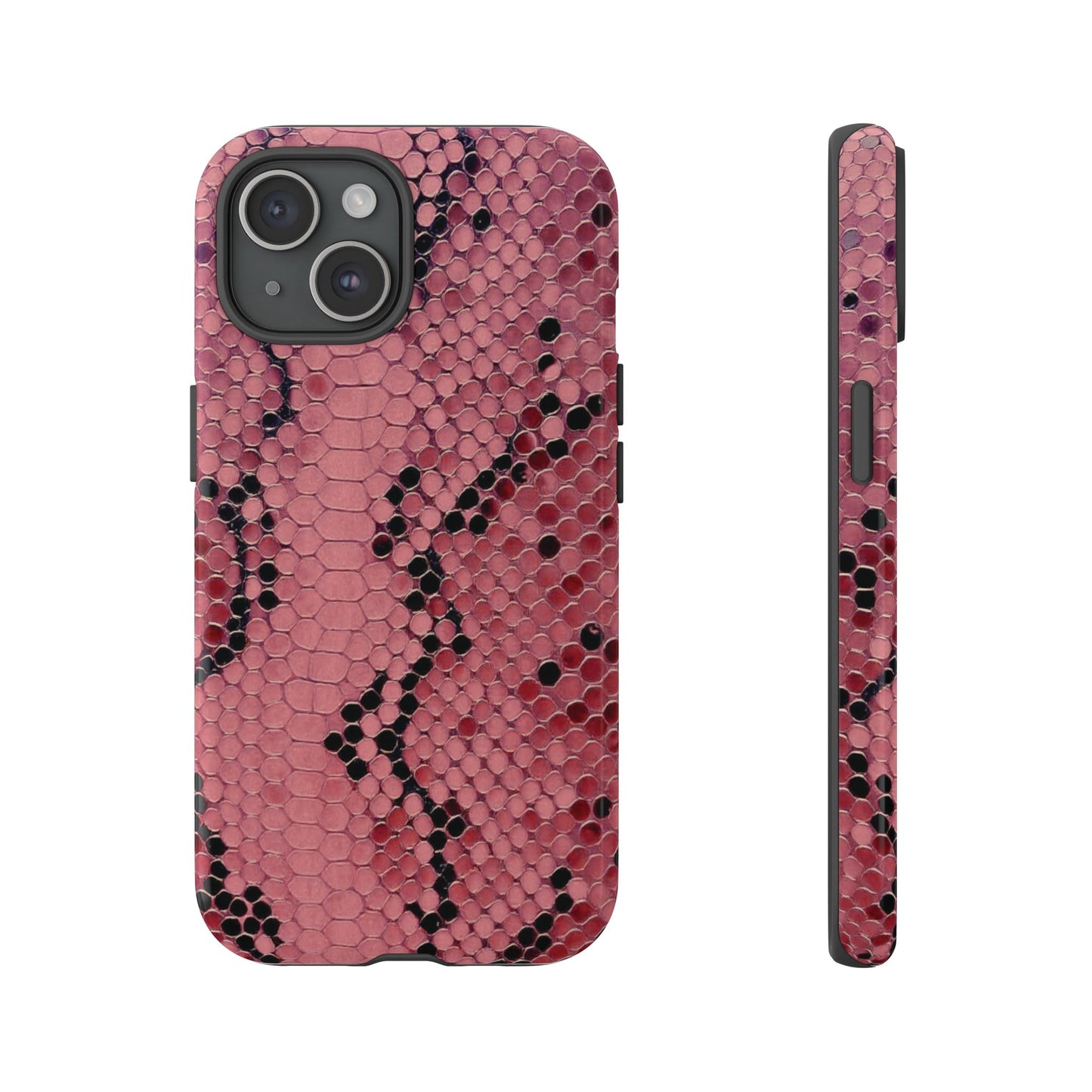 Python rose | Coque iPhone à imprimé serpent