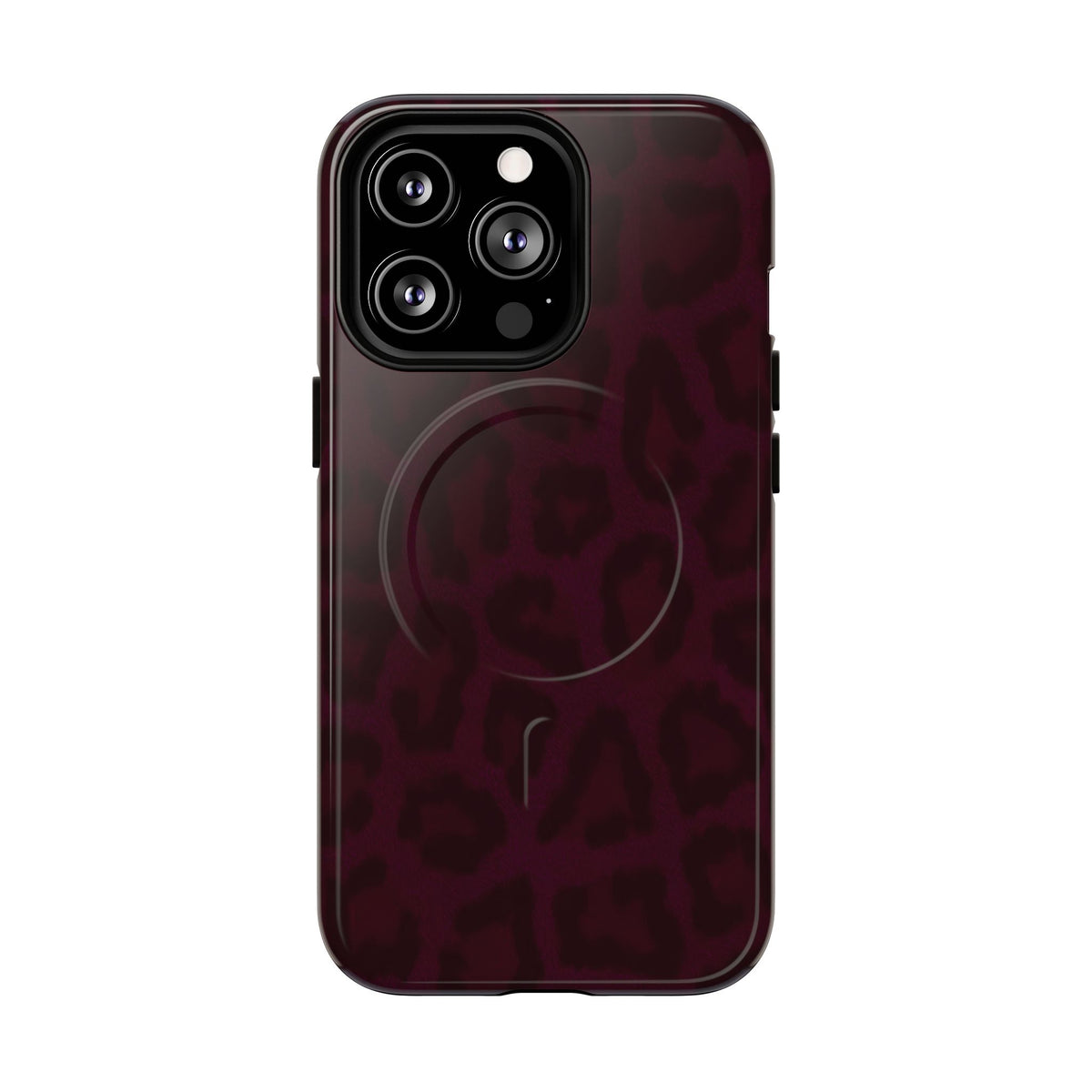 Black Cherry | Burgundy Leopard MagSafe Case