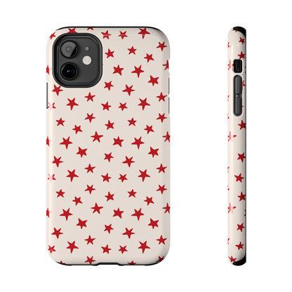 Starstruck | Red Stars iPhone Case