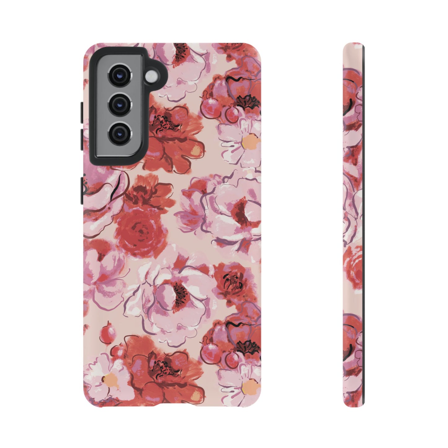 Charmed | Pink Painted Roses Case