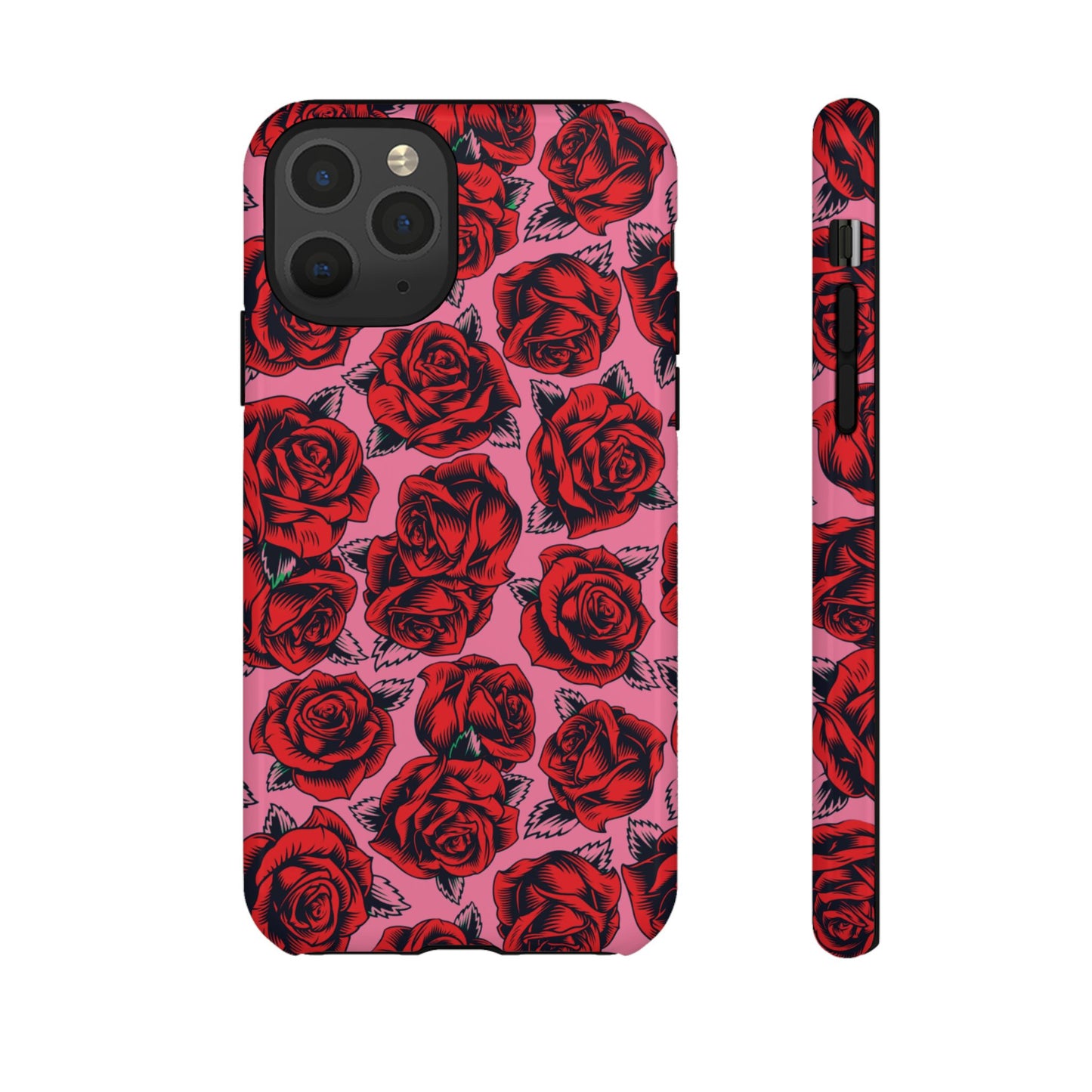 Love Story | Red & Pink Pop Art Rose Floral Case