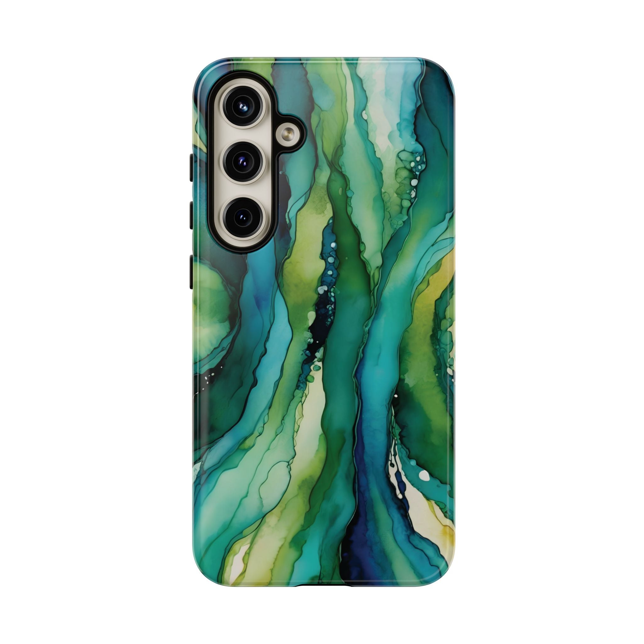Emerald Current | Abstract Galaxy Case