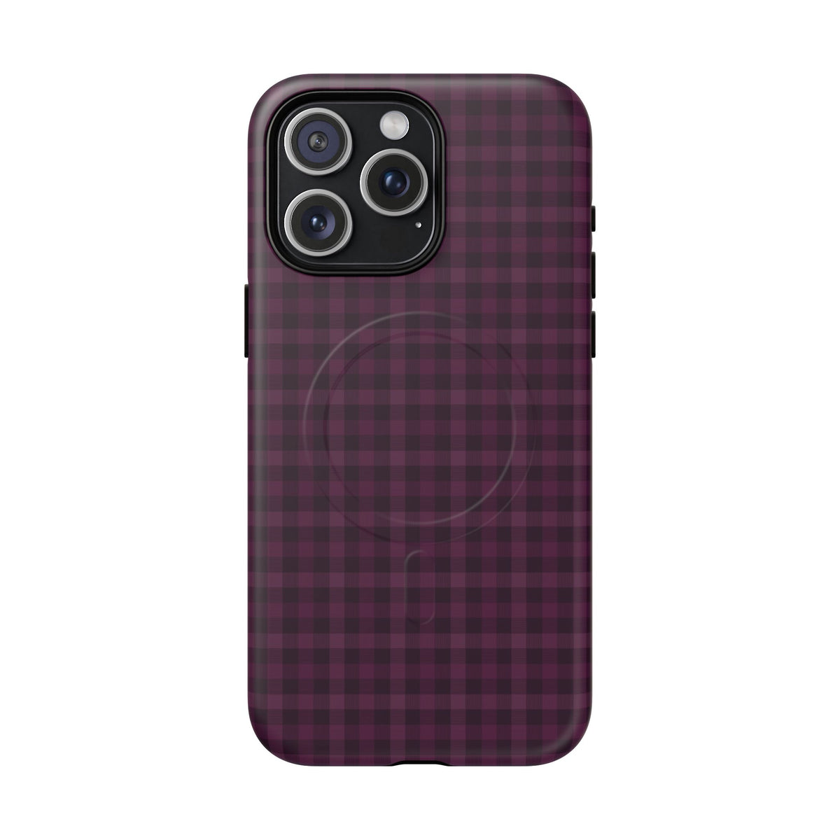 Plum Crush | Purple Plaid MagSafe Case