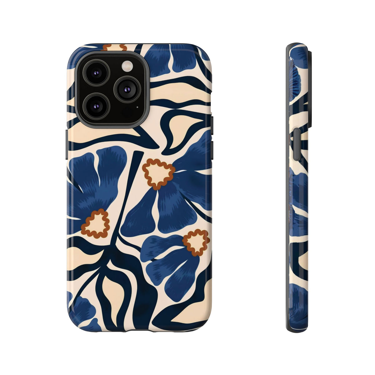 Blue Note | Painted Floral iPhone Case