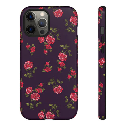 Enchanteur | Coque iPhone à motif floral indigo