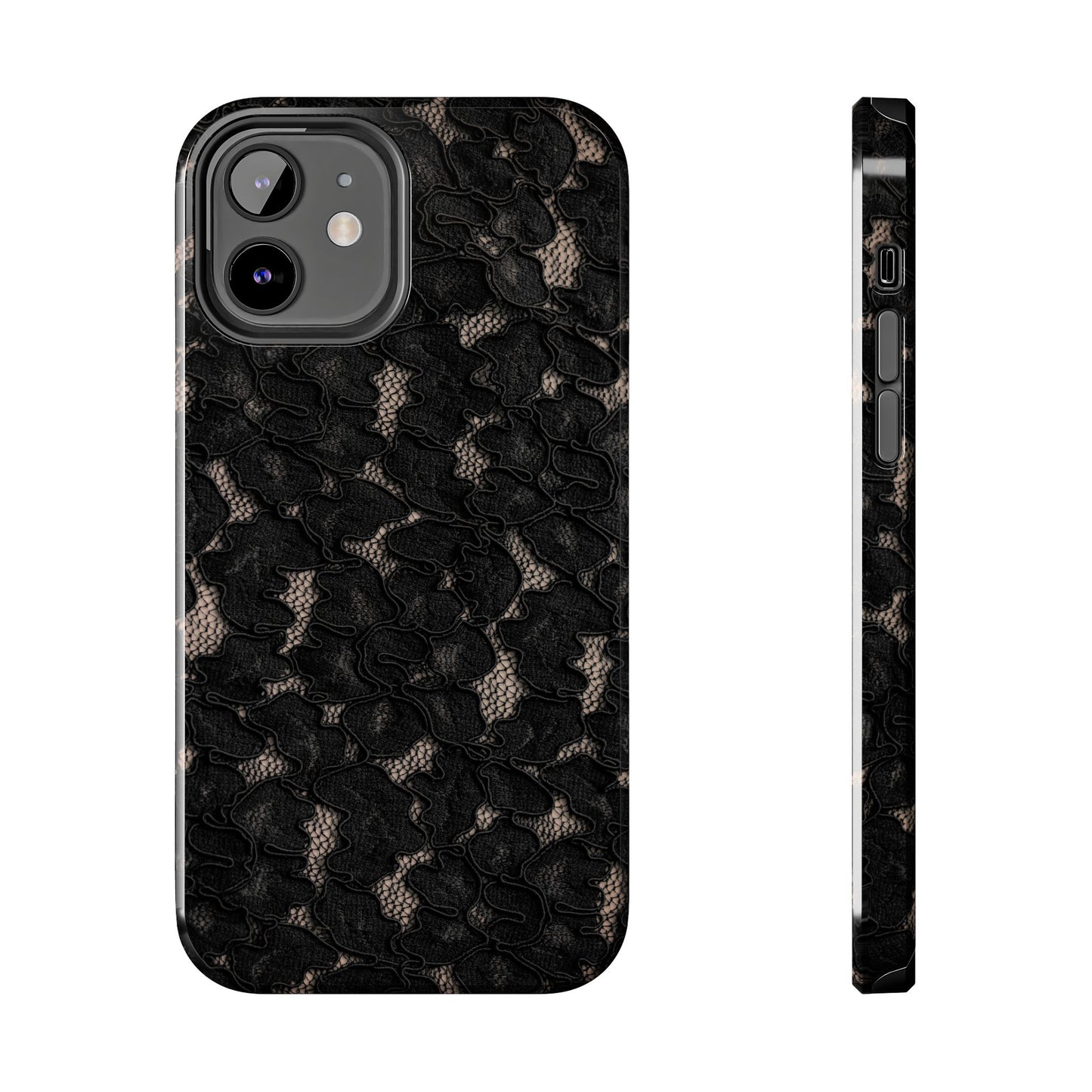 Midnight | Black Lace iPhone Case