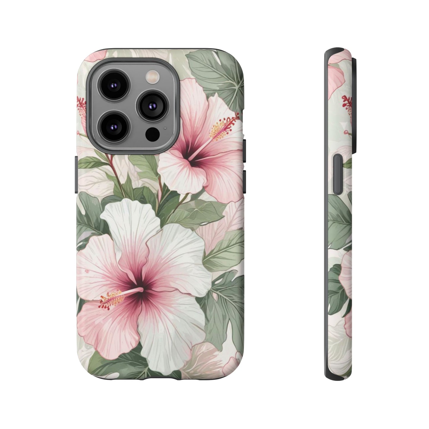 Island Hopping | Green & Pink Tropical Floral Case