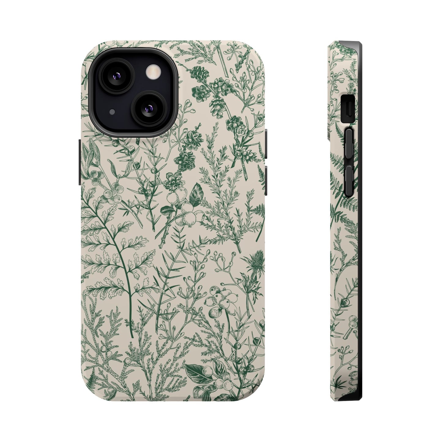 Sage Botanical | Green Floral MagSafe Case