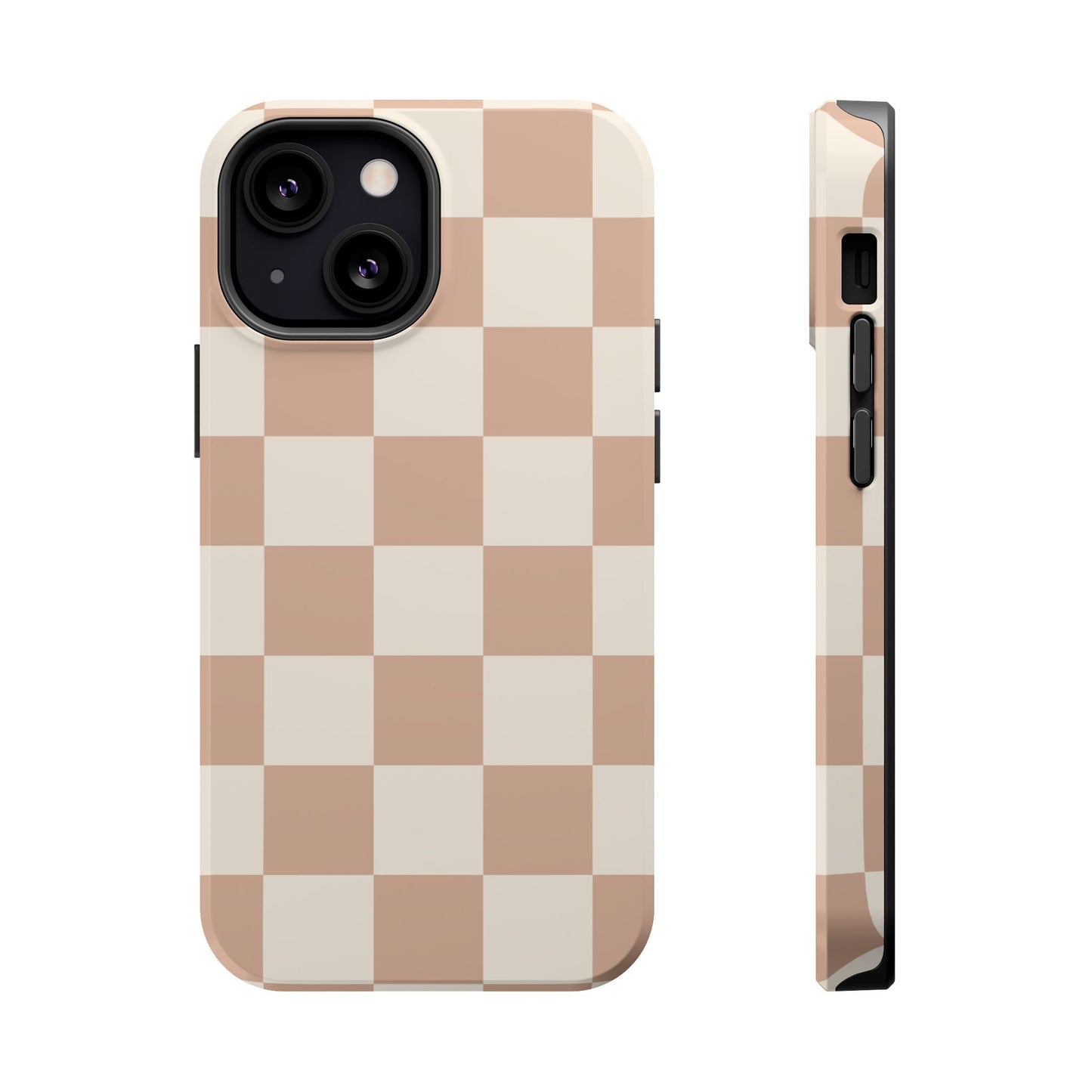 Nude Check | Neutral Checkerboard MagSafe Case