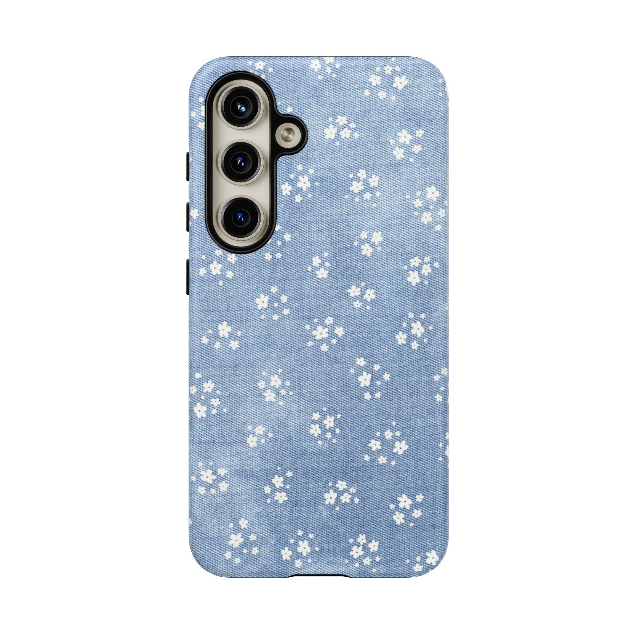 Denim Daisy Phone Case