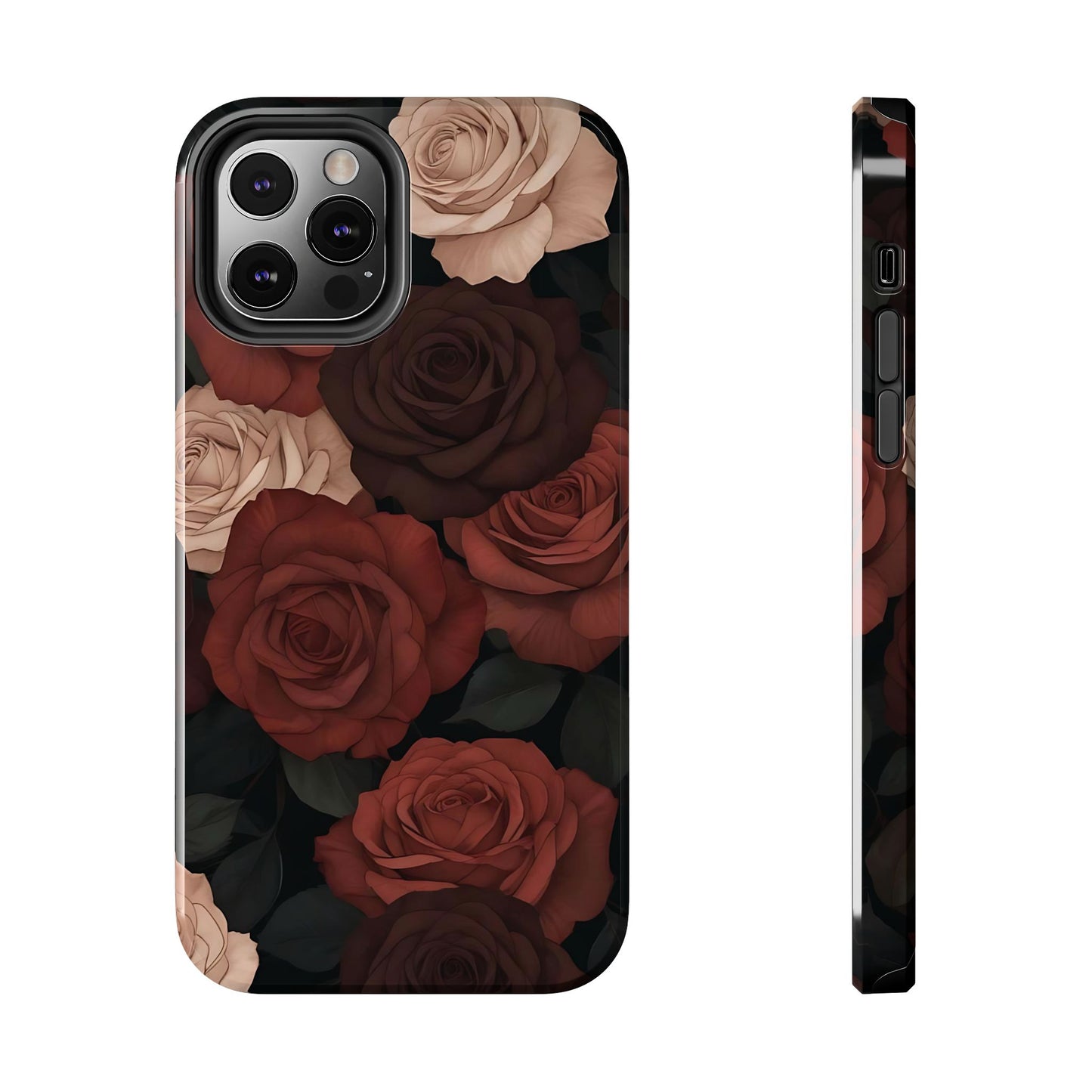 Roses | Brown Floral iPhone Case