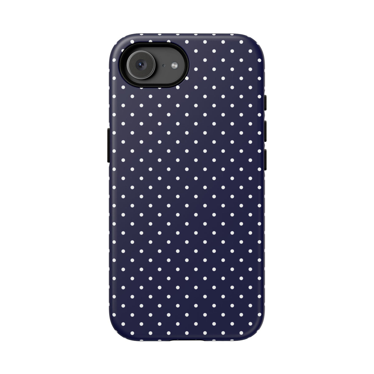 Dotty Chic | Navy Polka Dot iPhone Case