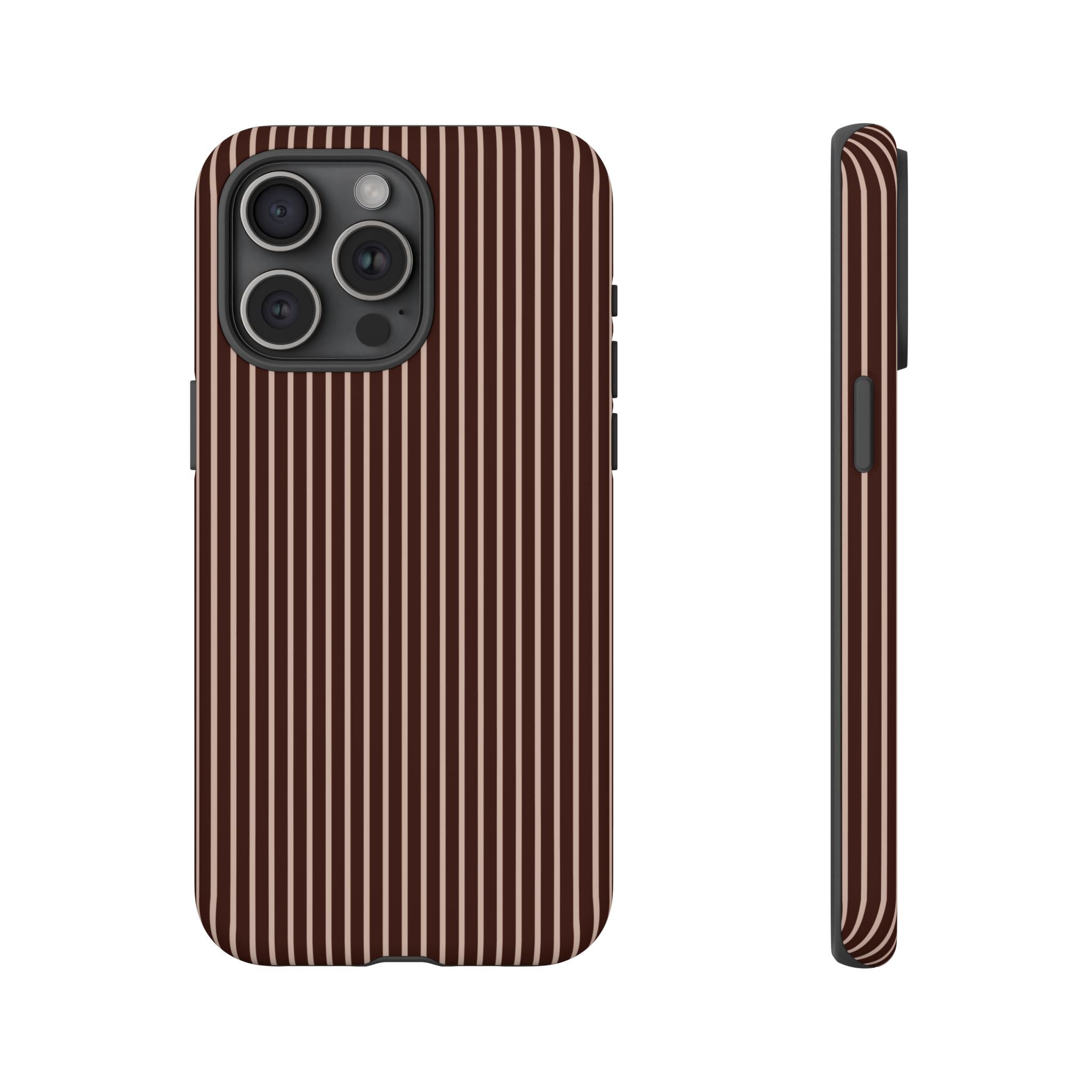 Cocoa Stripe Phone Case