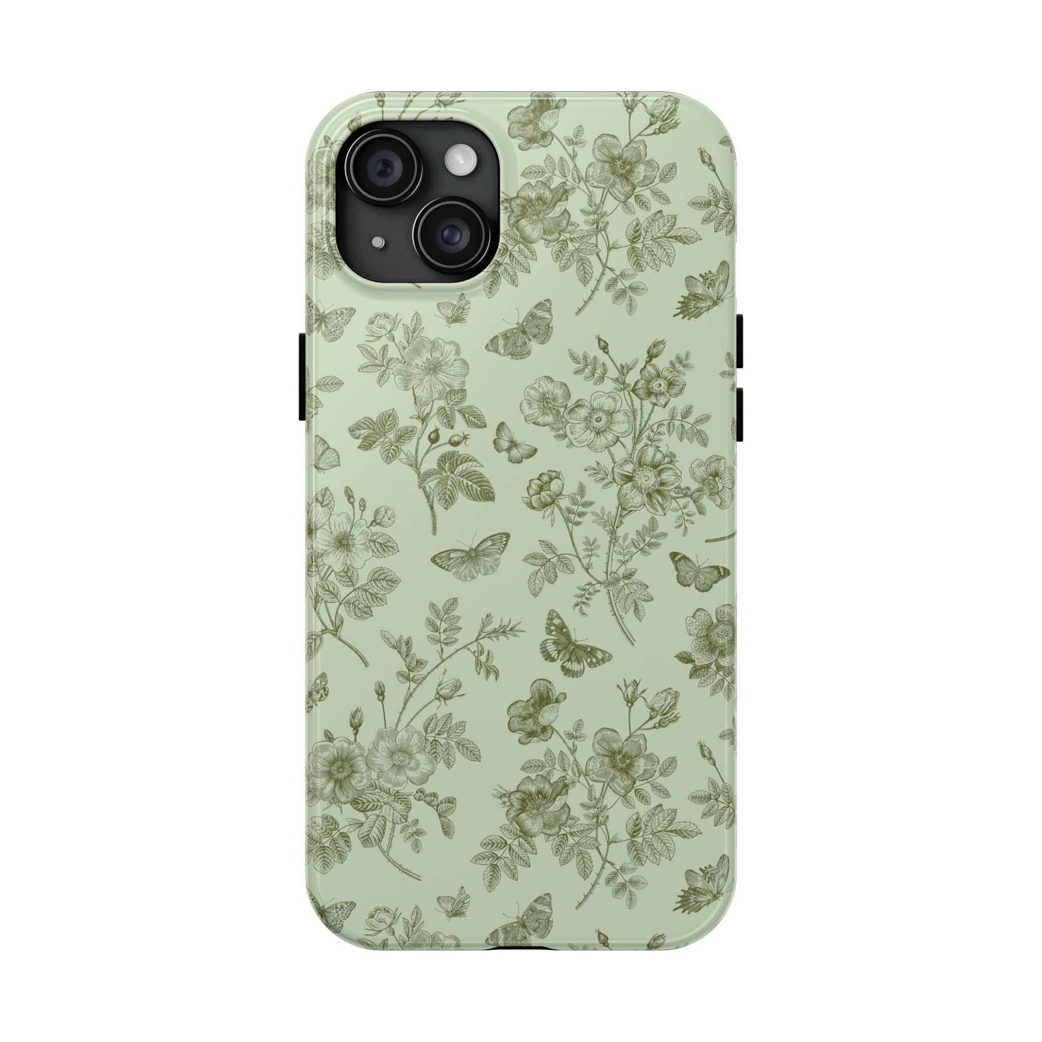 Sage Garden Green Floral iPhone Case