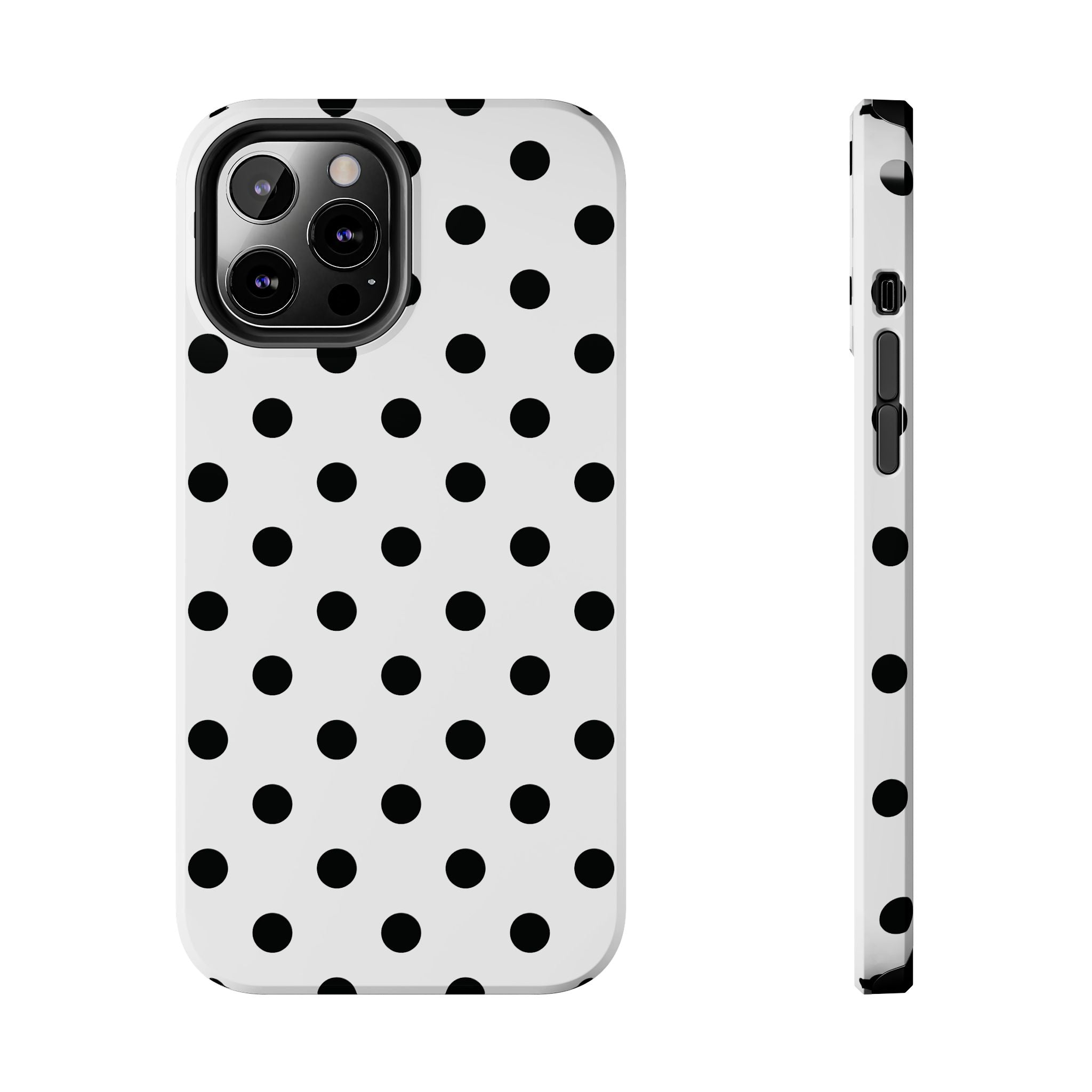 Polka Dots White iPhone Case