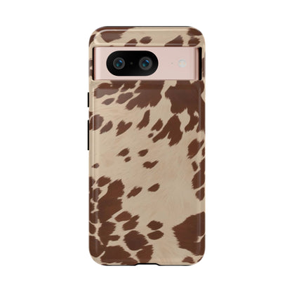 Rodeo Girl | Brown Cow Print Case