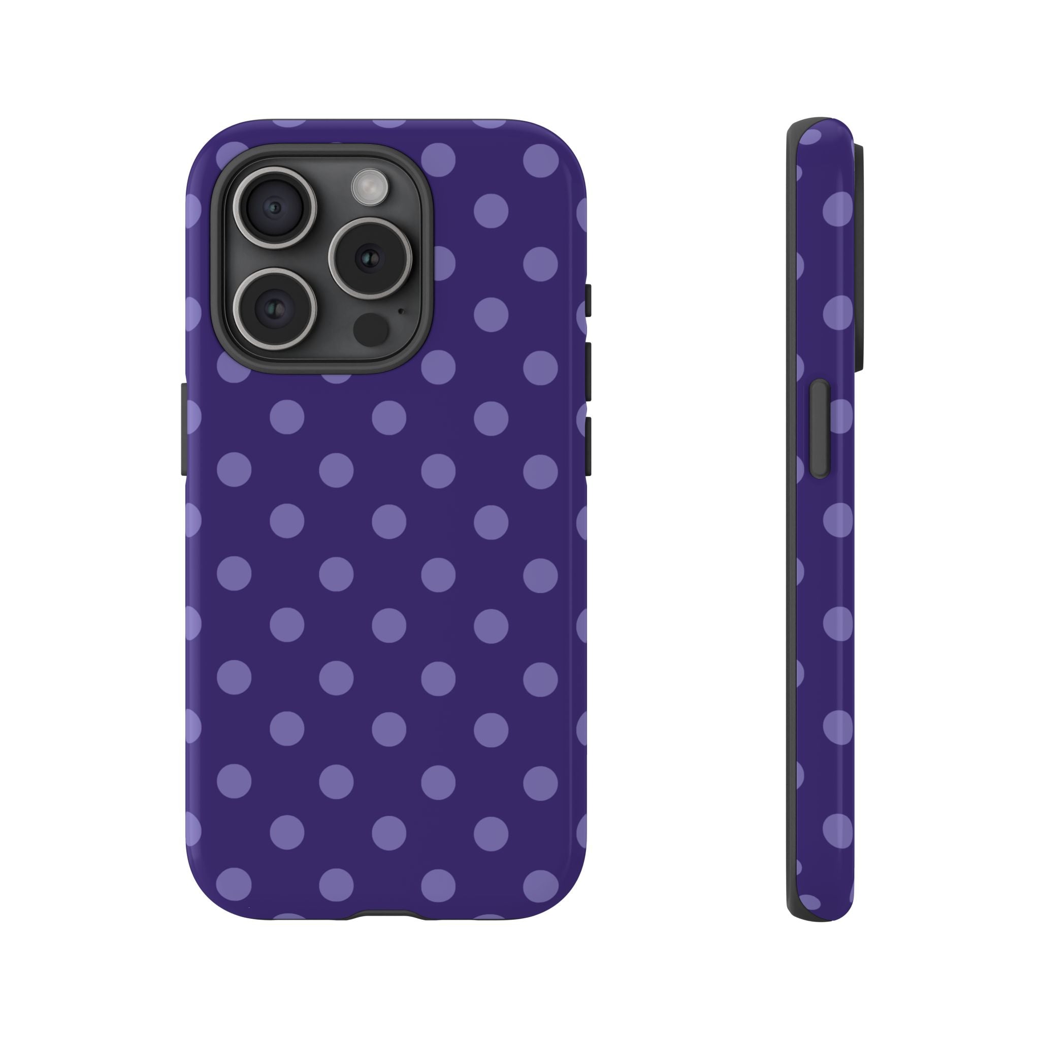 Plum Pop | Polka Dot iPhone Case