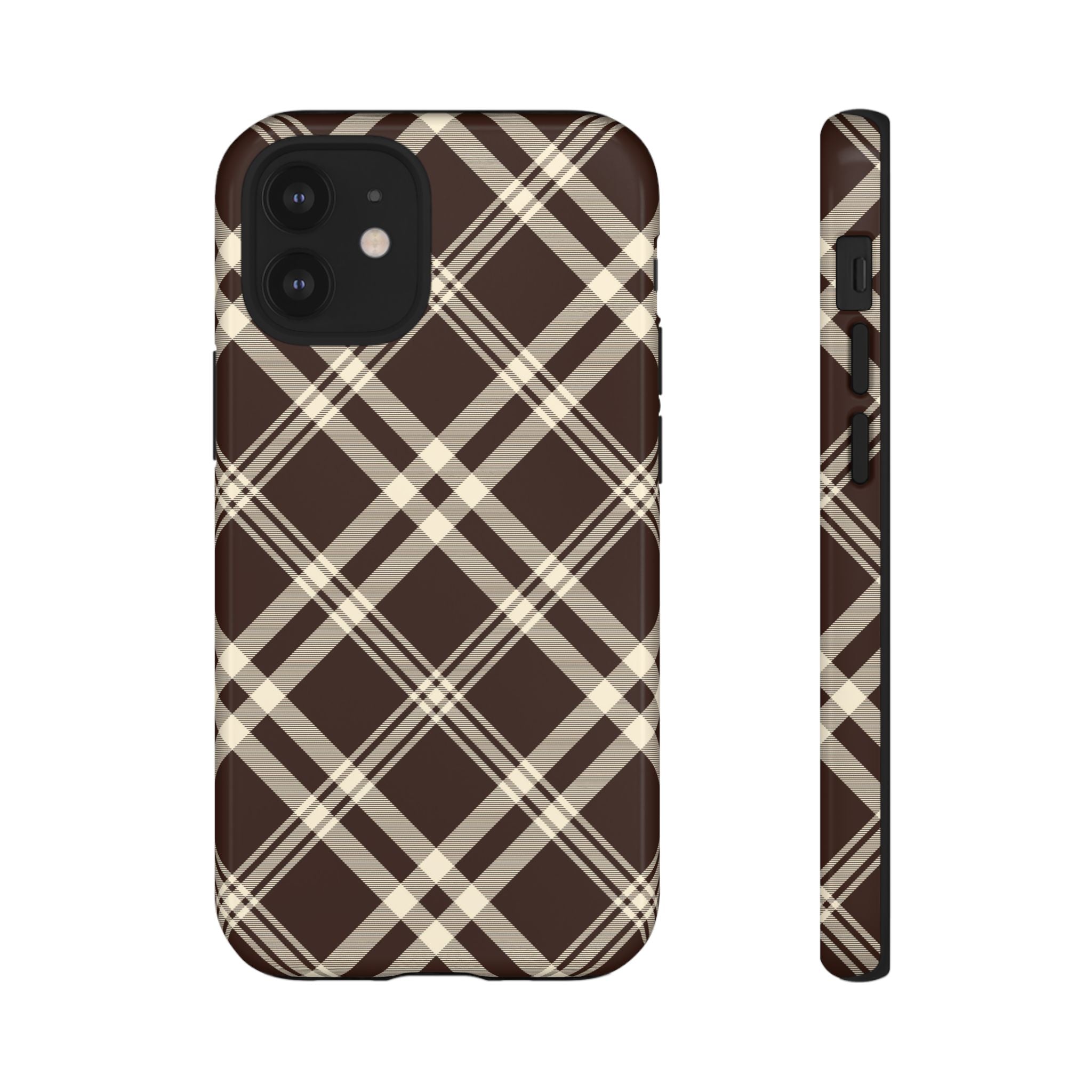 Mocha Plaid | iPhone Case