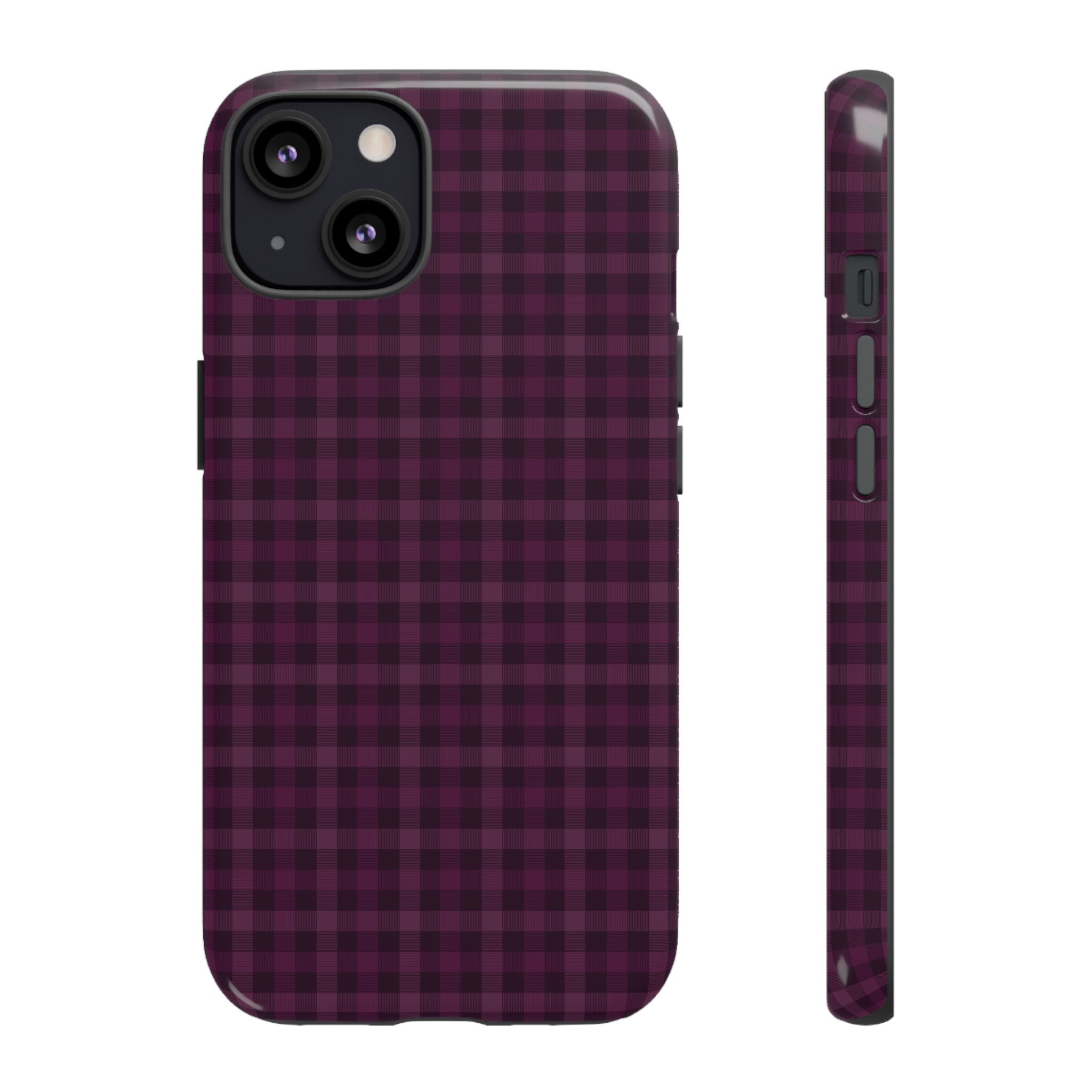Plum Crush | Purple Plaid iPhone Case