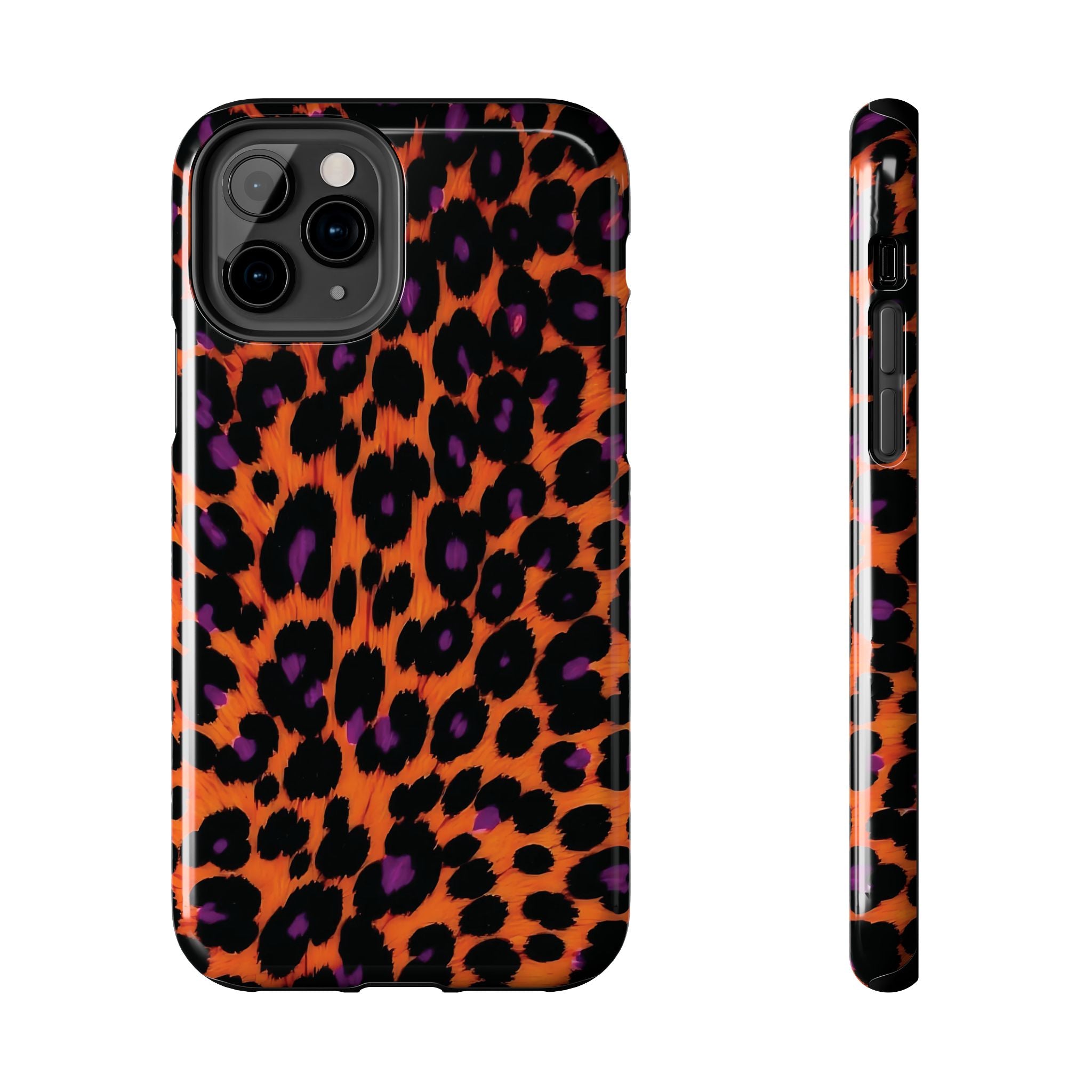 Orange Leopard Animal Print iPhone Case