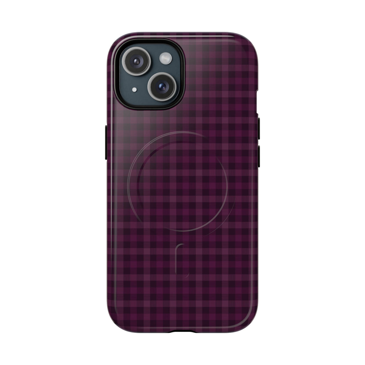 Plum Crush | Purple Plaid MagSafe Case