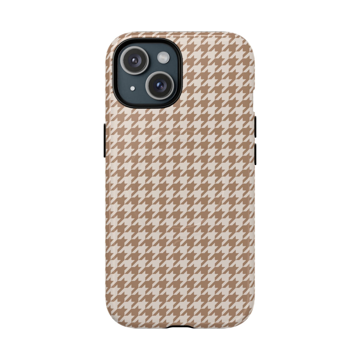 Chic Happens | Camel Houndstooth MagSafe Case