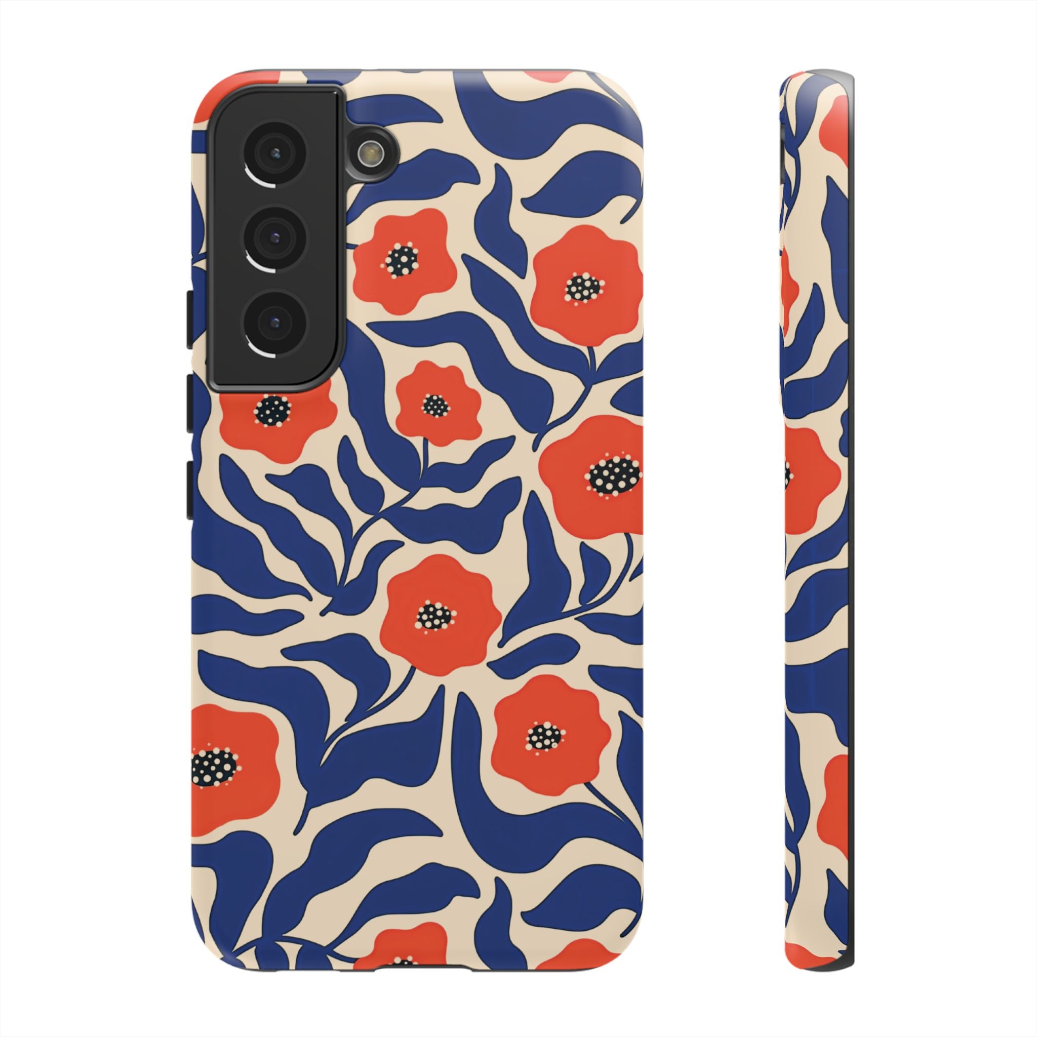 Indigo Poppy Phone Case