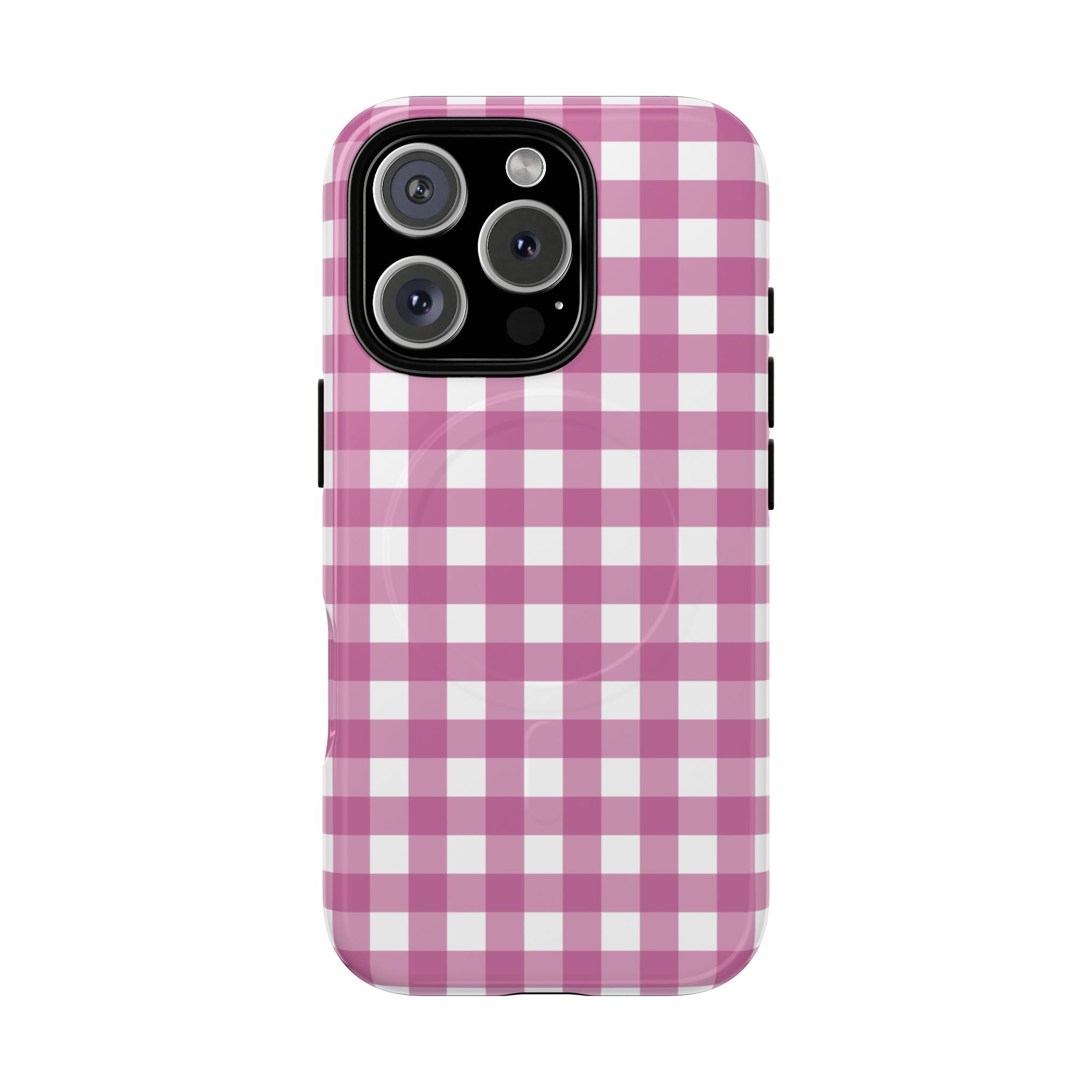 Pink Plaid MagSafe Case