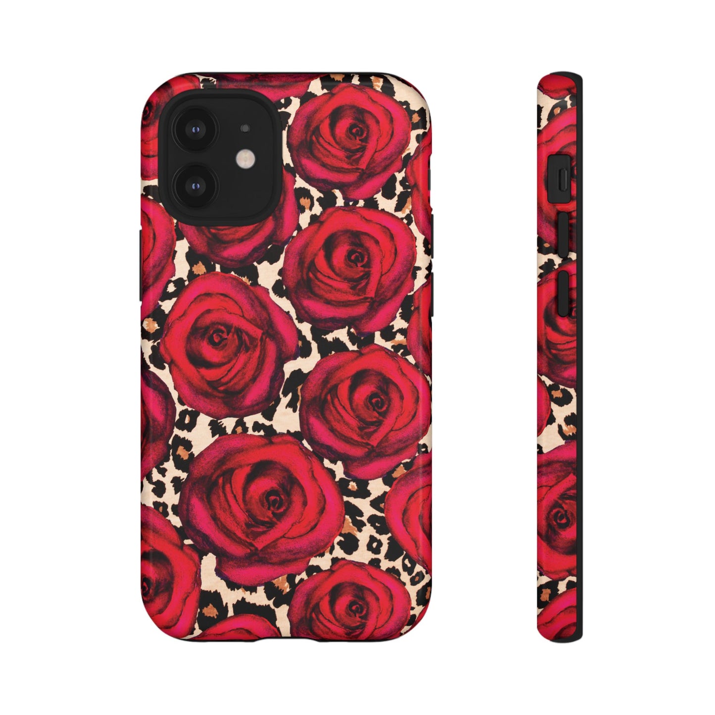 Rose Leopard | Red Floral Case