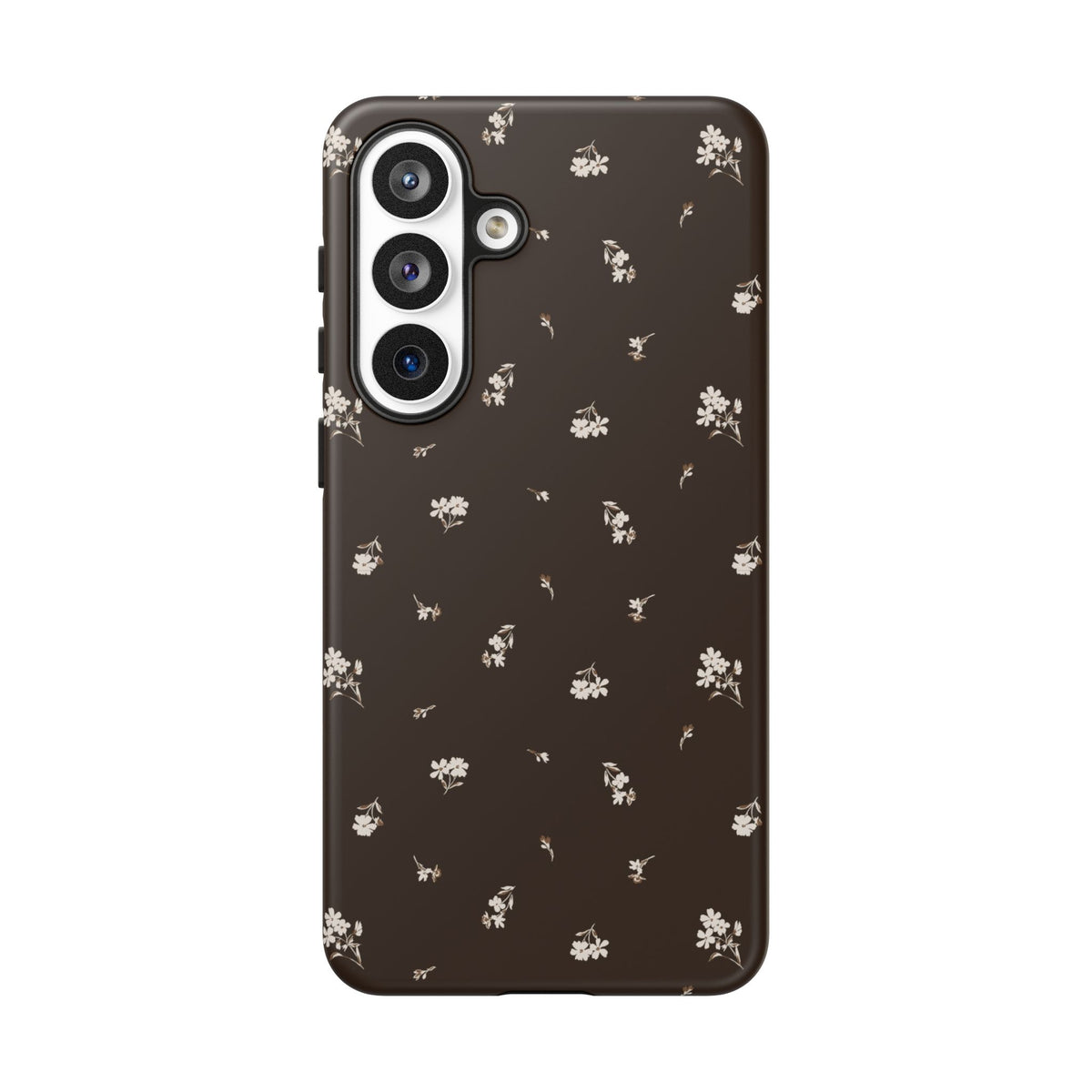 Sweet Nothings | Chocolate Brown Floral Galaxy Case